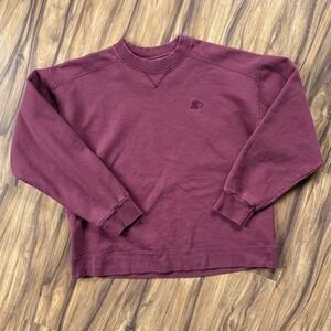 Vintage Starter Pro Series Heavyweight Crewneck Sweatshirt Women's Medium Maroon